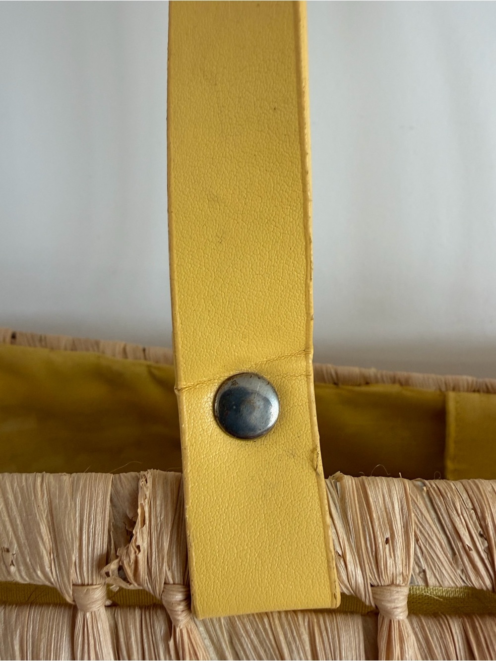 Jeanne Lottie Yellow Straw Tote Bag - Picture 9 of 10